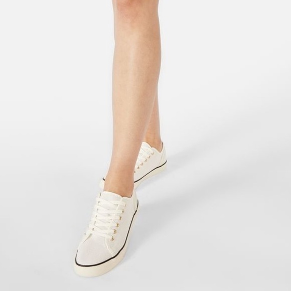 White Flat Sneakers — Size 8.5 - Picture 5 of 5